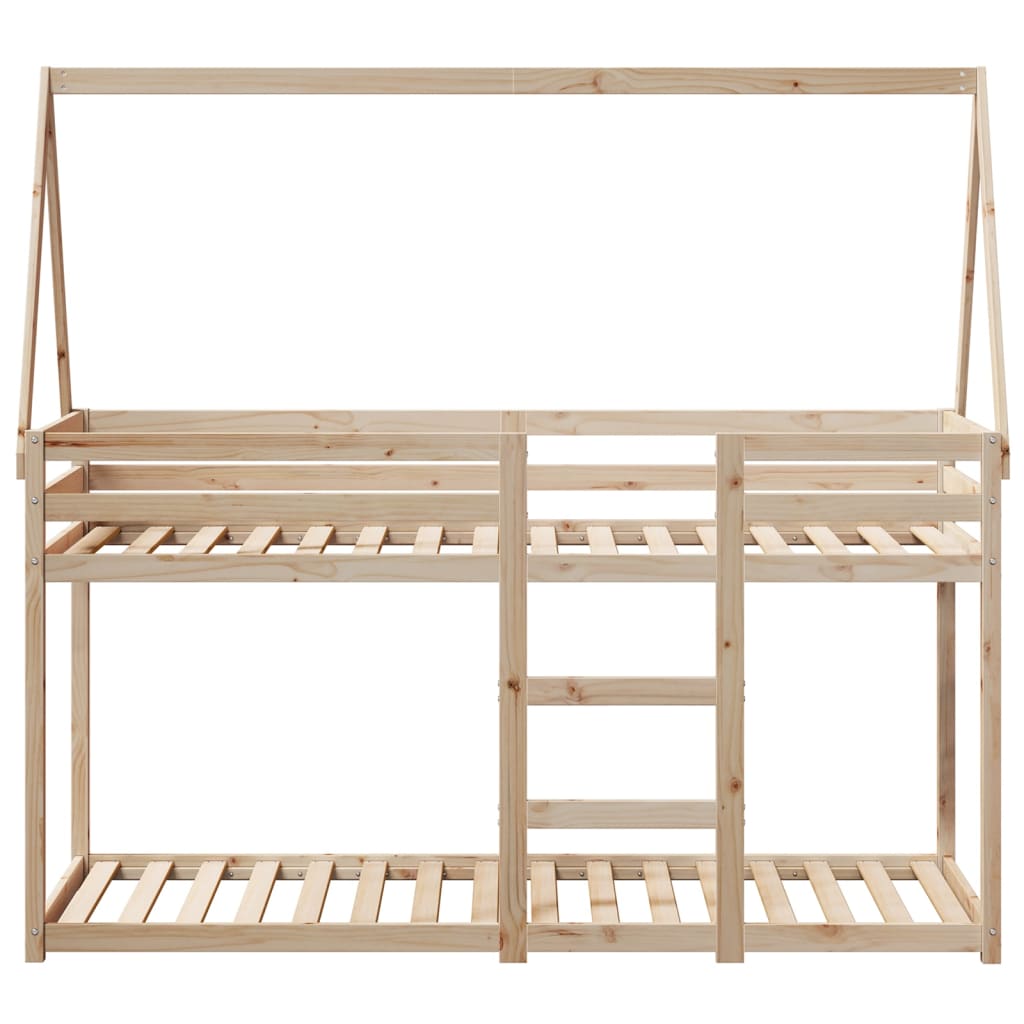 Bunk Bed without Mattress 90x200 cm Solid Wood Pine