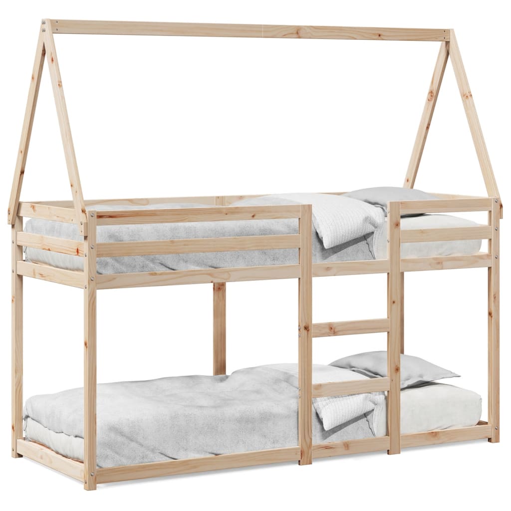 Bunk Bed without Mattress 90x200 cm Solid Wood Pine