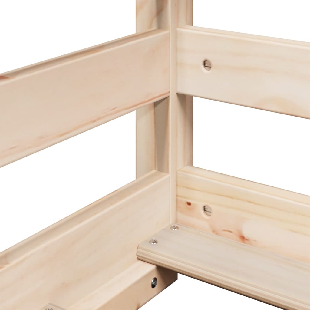 Bunk Bed without Mattress 90x200 cm Solid Wood Pine