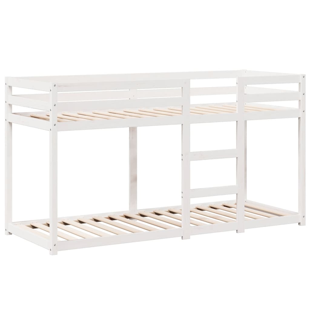 Bunk Bed without Mattress White 80x200 cm Solid Wood Pine