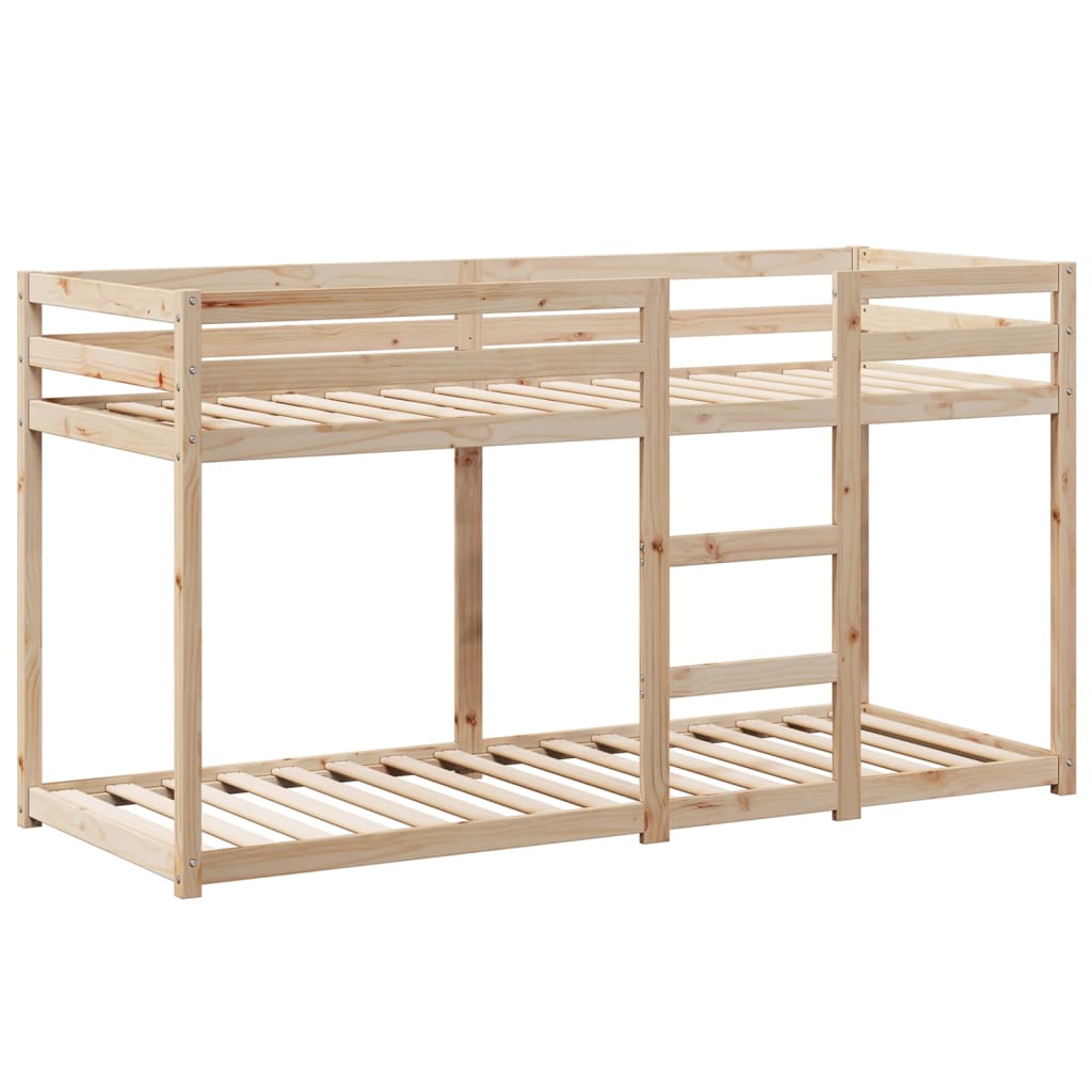 Bunk Bed without Mattress 75x190 cm Small Single Solid Wood Pine