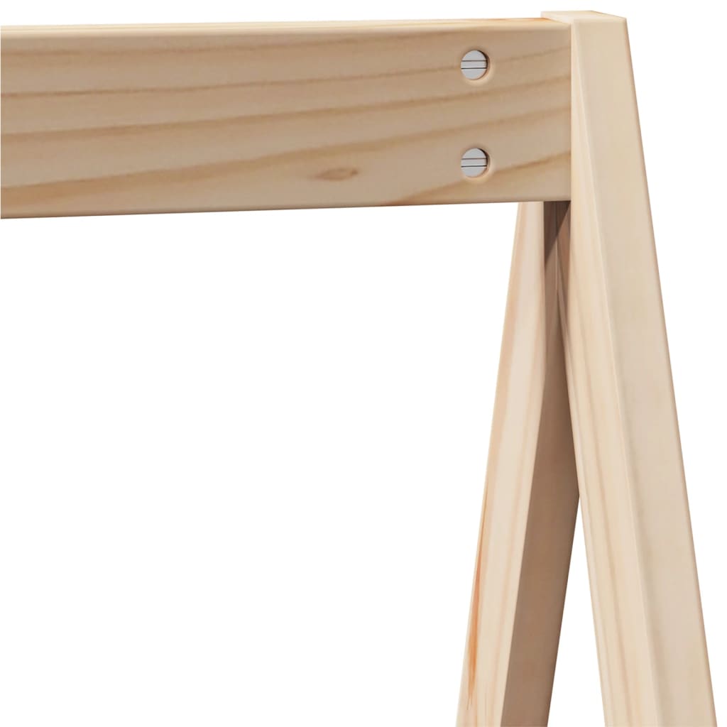 Bunk Bed without Mattress 75x190 cm Small Single Solid Wood Pine