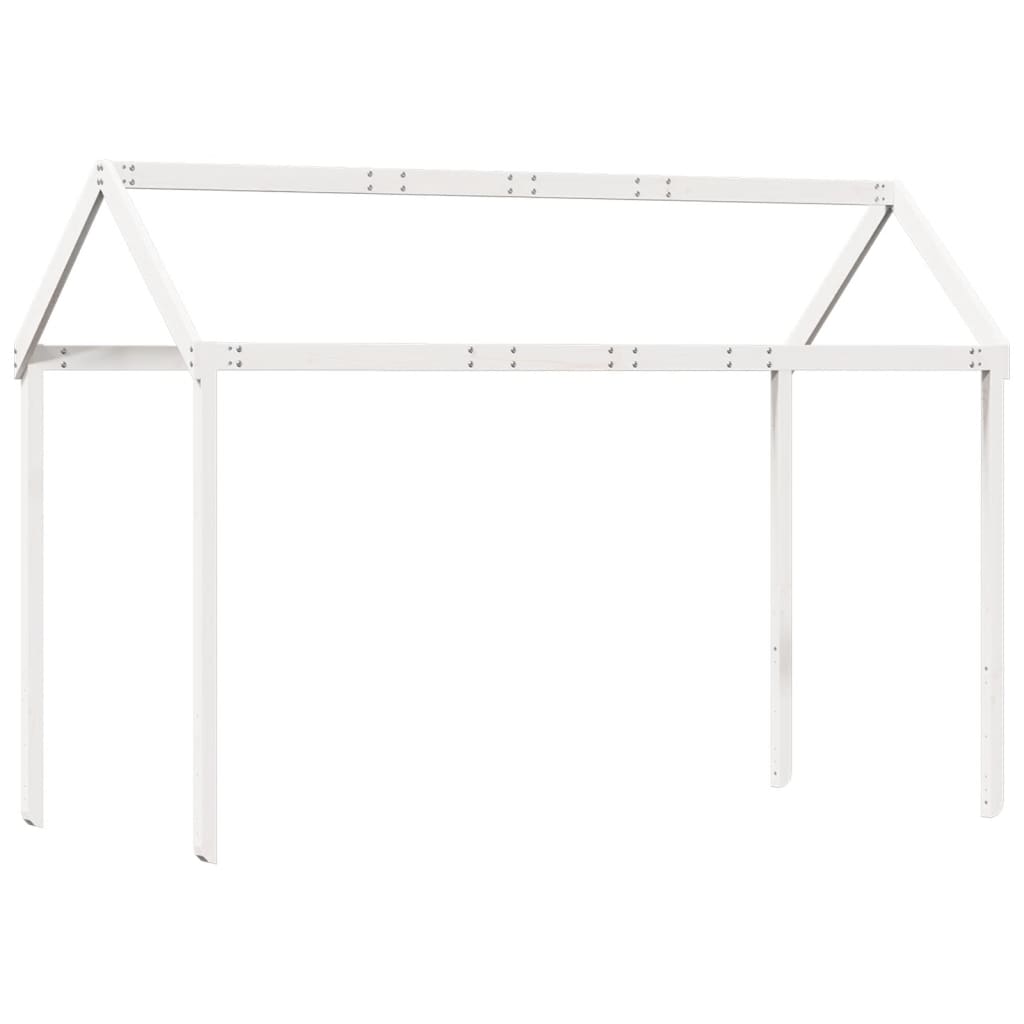 Bunk Bed without Mattress White 90x190 cm Single Solid Wood Pine