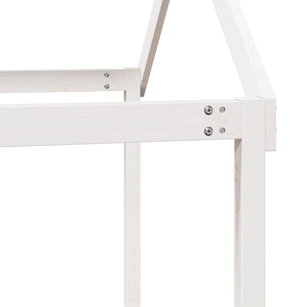 Bunk Bed without Mattress White 90x190 cm Single Solid Wood Pine
