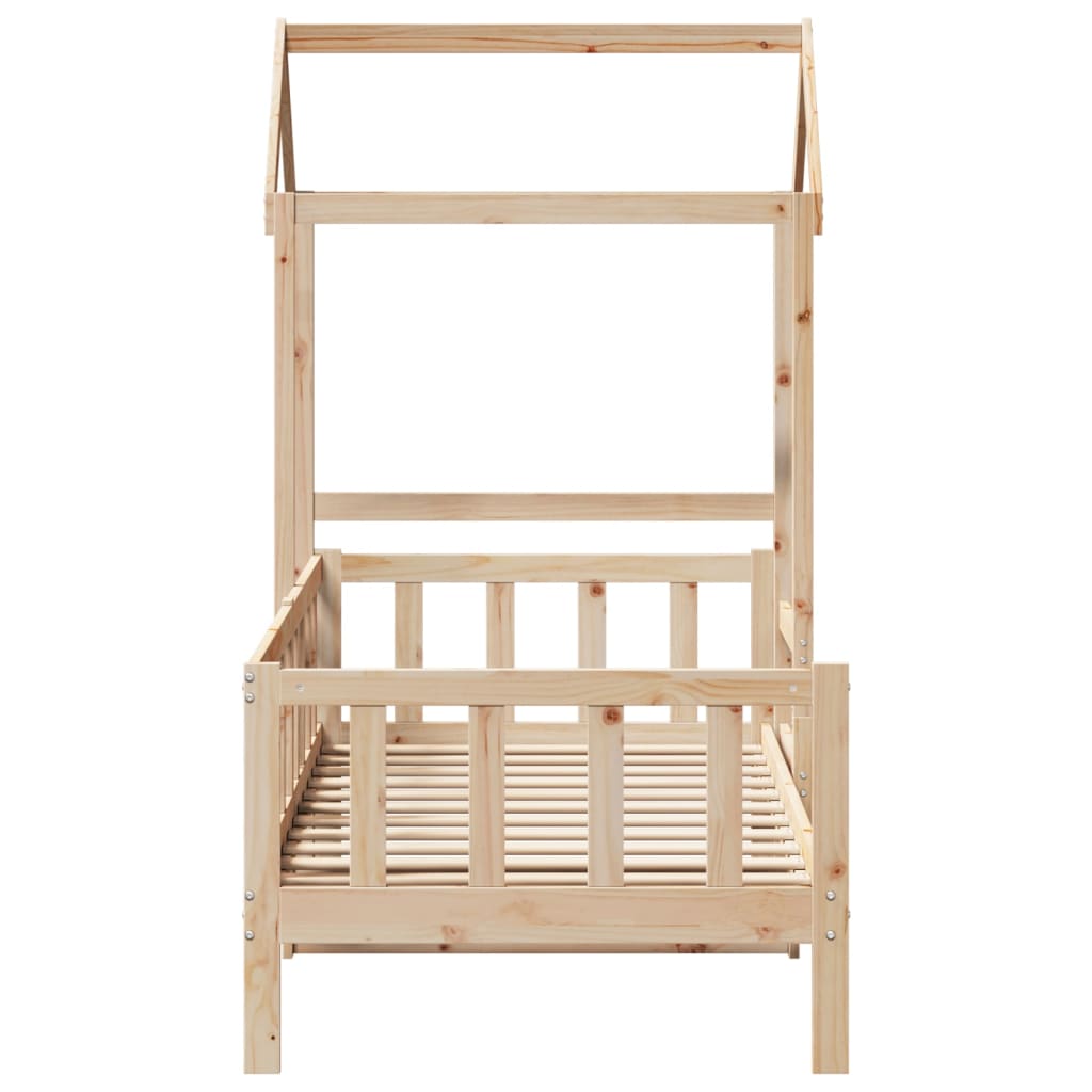 Day Bed with Roof without Mattress 90x200 cm Solid Wood