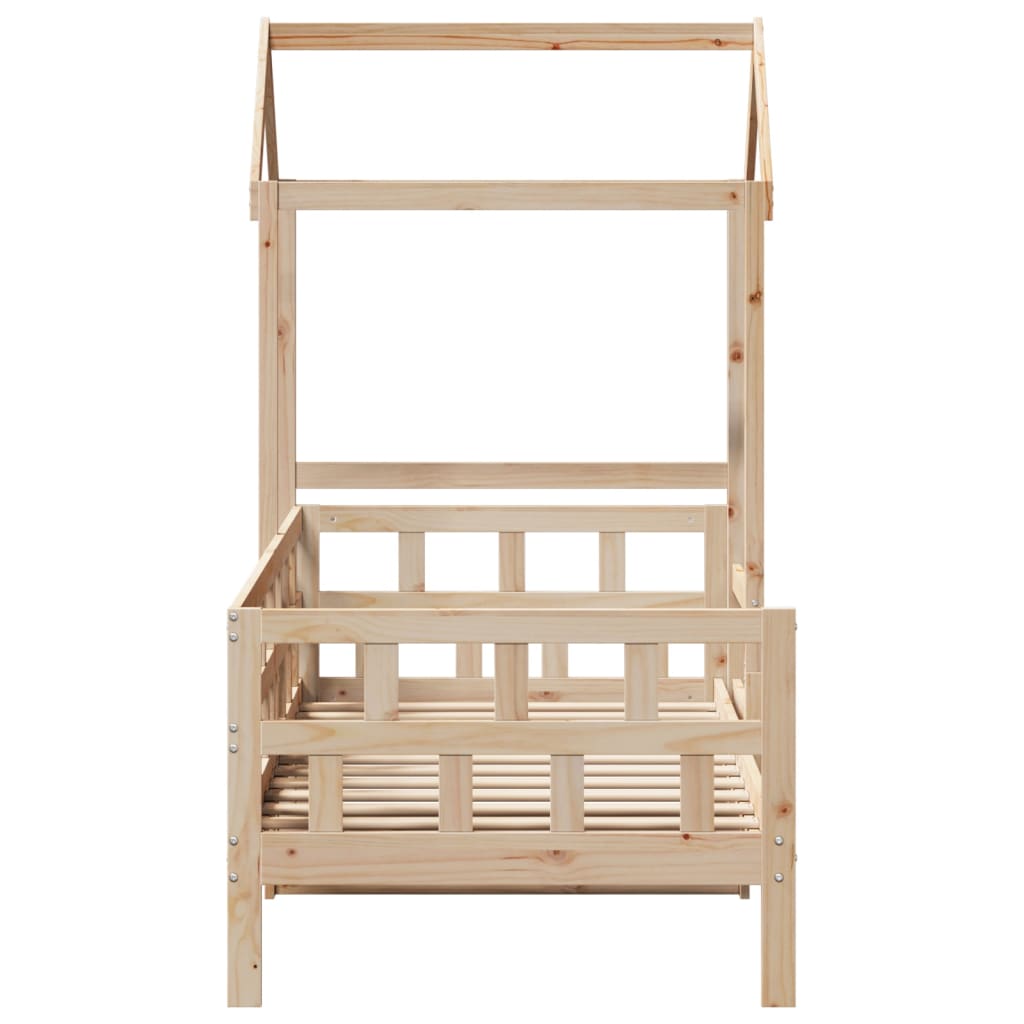 Day Bed with Roof without Mattress 80x200 cm Solid Wood