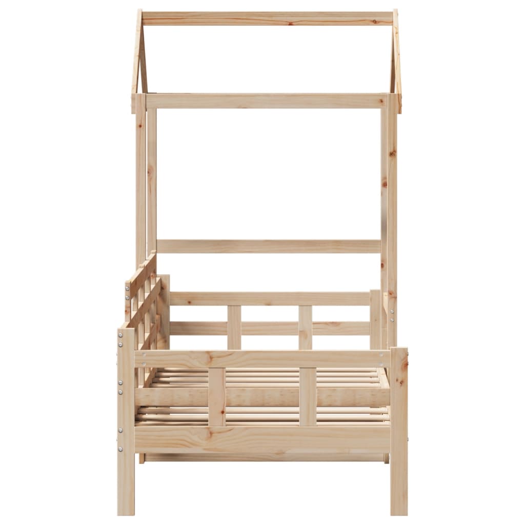 Day Bed with Roof without Mattress 90x200 cm Solid Wood