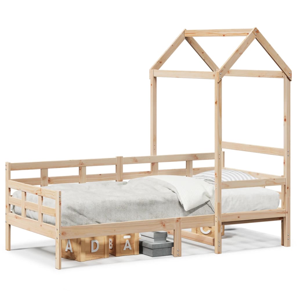 Day Bed with Roof without Mattress 80x200 cm Solid Wood