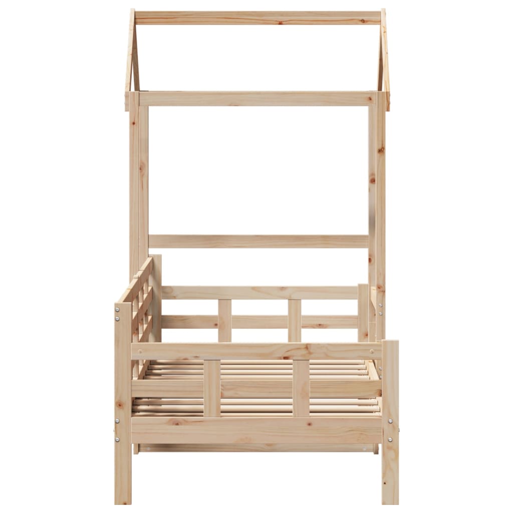 Day Bed with Roof without Mattress 90x190 cm Single Solid Wood
