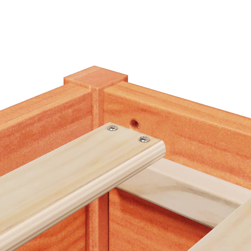 Bed Frame without Mattress Wax Brown 160x200 cm Solid Wood Pine