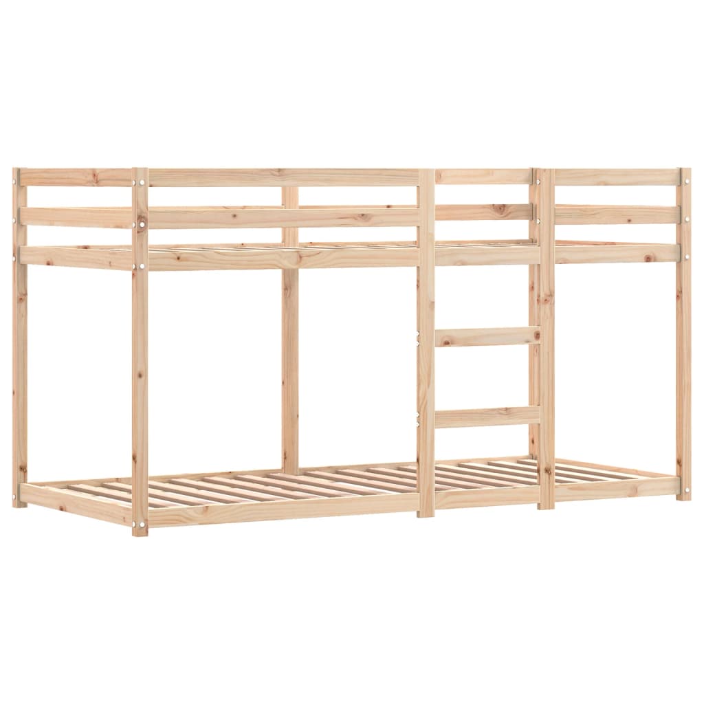 Bunk Bed without Mattress Pink 75x190 cm Small Single Solid Wood Pine