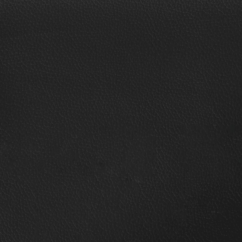 Bed Frame without Mattress Black Single Faux Leather