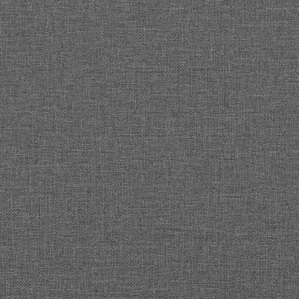 Bed Frame without Mattress Dark Grey Super King Fabric
