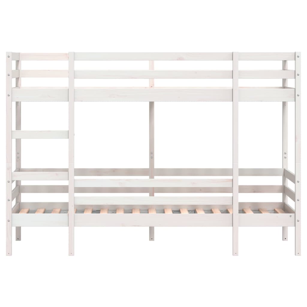 Bunk Bed without Mattress White 80x200 cm Solid Wood Pine