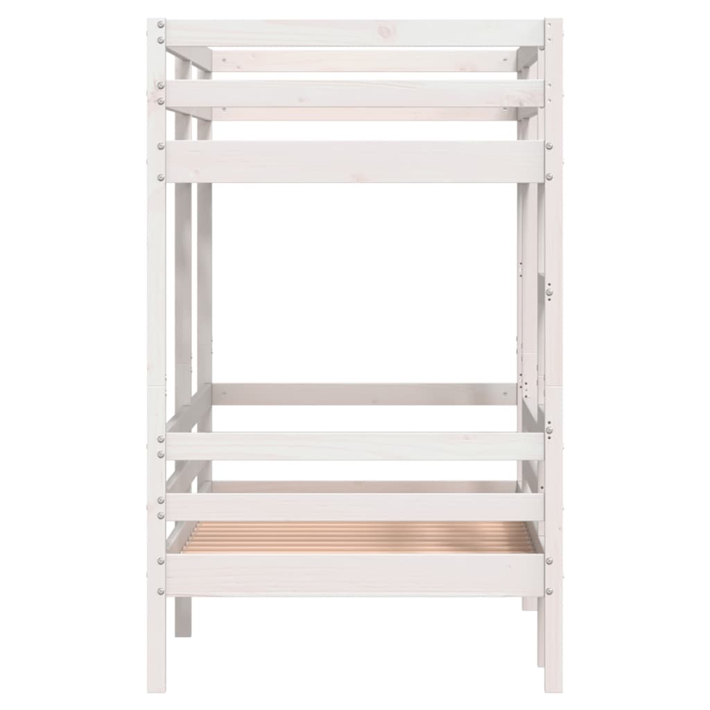 Bunk Bed without Mattress White 80x200 cm Solid Wood Pine