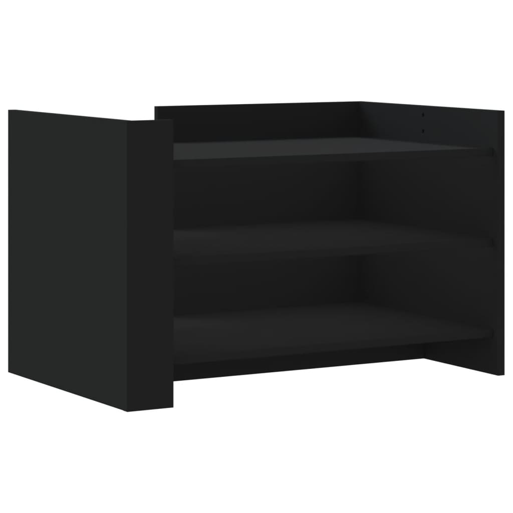 Coffee Table Black 80x50x50 cm Engineered Wood