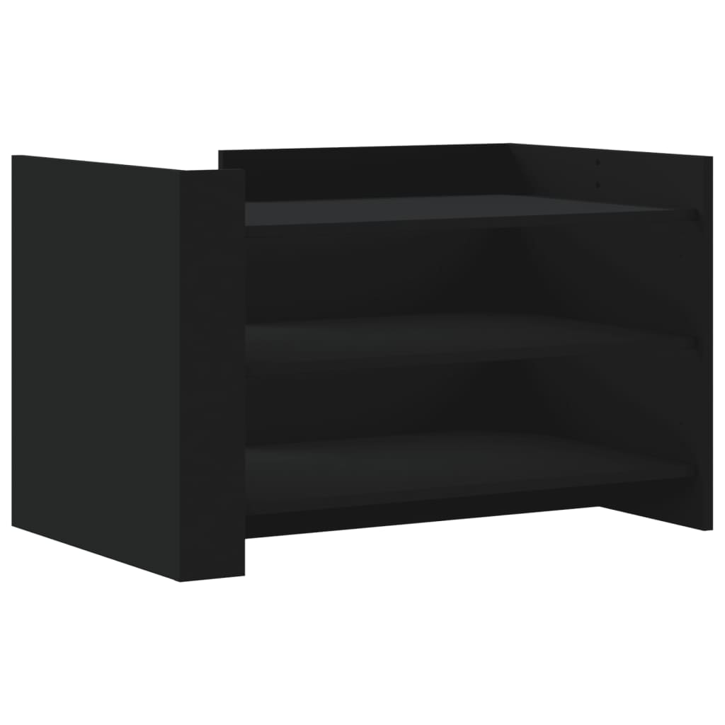 Coffee Table Black 80x50x50 cm Engineered Wood