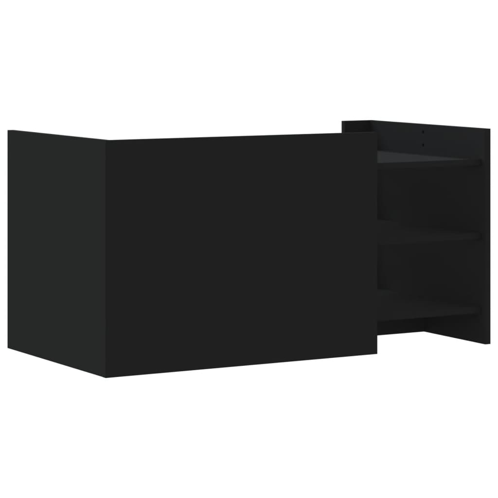 Modern Wooden Living Room Coffee Table With Open Storage Shelves Wood Tables