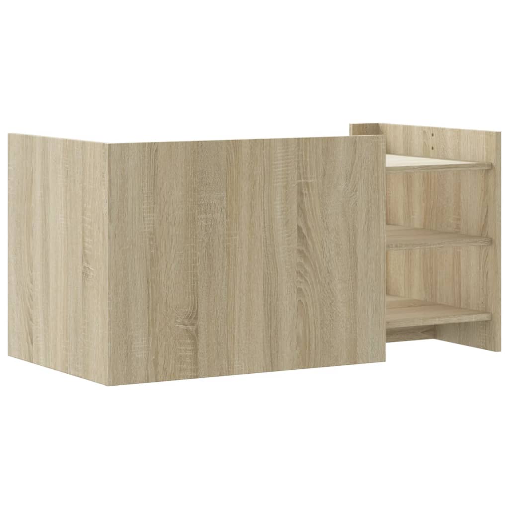 Modern Wooden Living Room Coffee Table With Open Storage Shelves Wood Tables