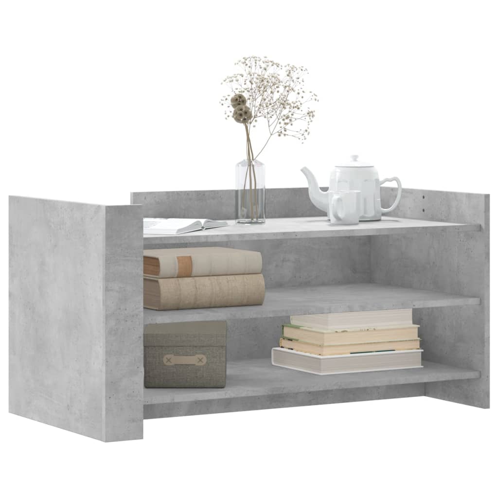 Modern Wooden Living Room Coffee Table With Open Storage Shelves Wood Tables