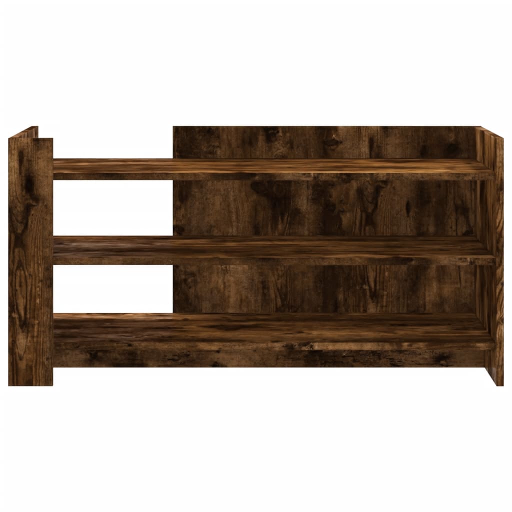 Modern Wooden Living Room Coffee Table With Open Storage Shelves Wood Tables