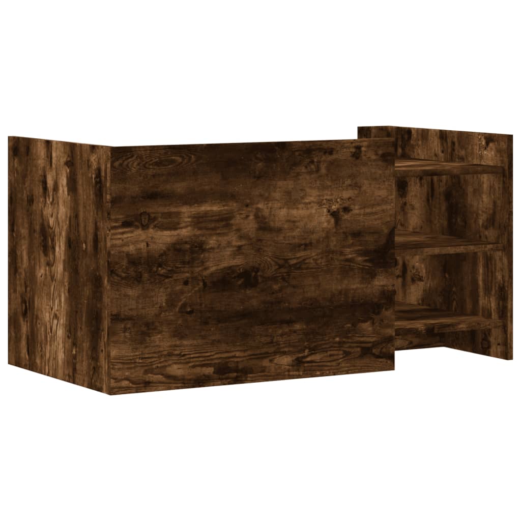 Modern Wooden Living Room Coffee Table With Open Storage Shelves Wood Tables