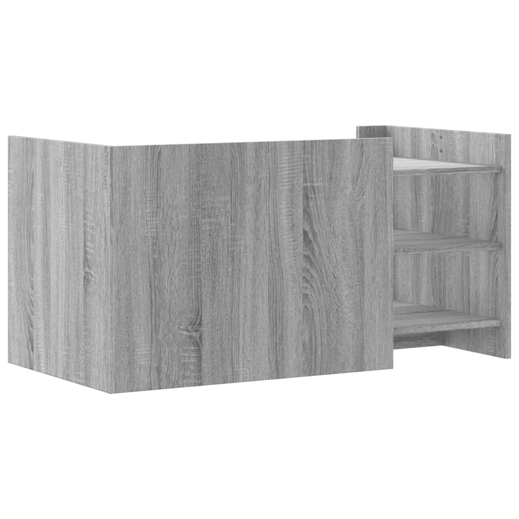 Modern Wooden Living Room Coffee Table With Open Storage Shelves Wood Tables