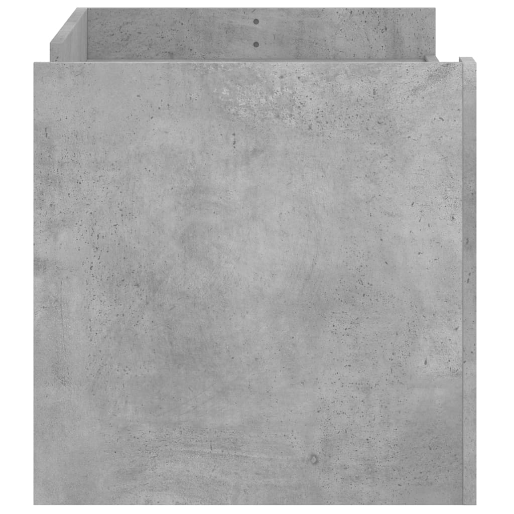Coffee Table Concrete Grey 100x50x50 cm Engineered Wood