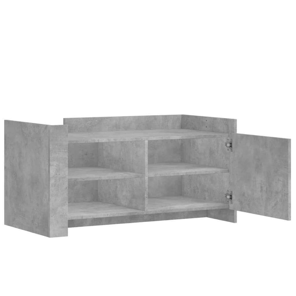 Coffee Table Concrete Grey 100x50x50 cm Engineered Wood