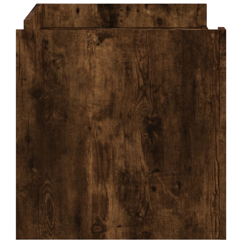Modern Wooden Living Room Coffee Table With Door & Open Storage Shelves Wood
