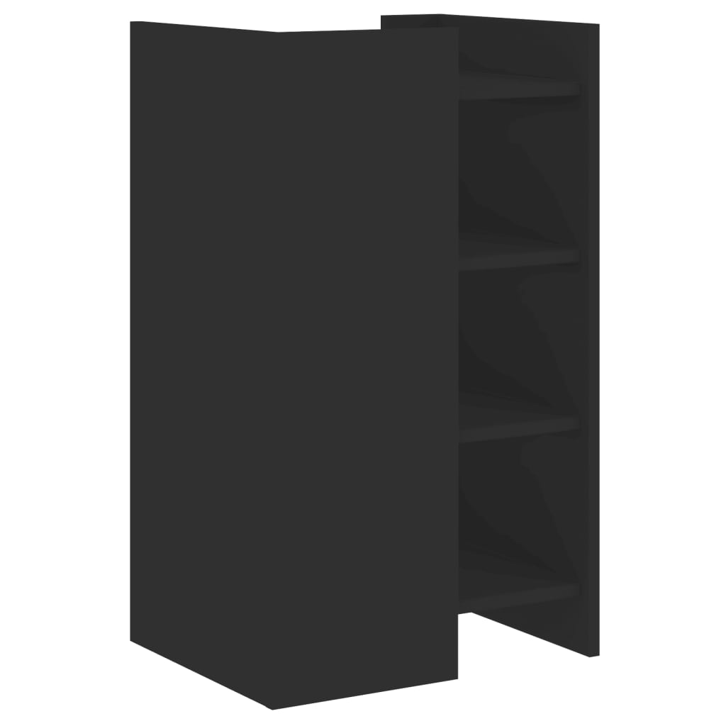 Sideboard Black 45x35x75 cm Engineered Wood