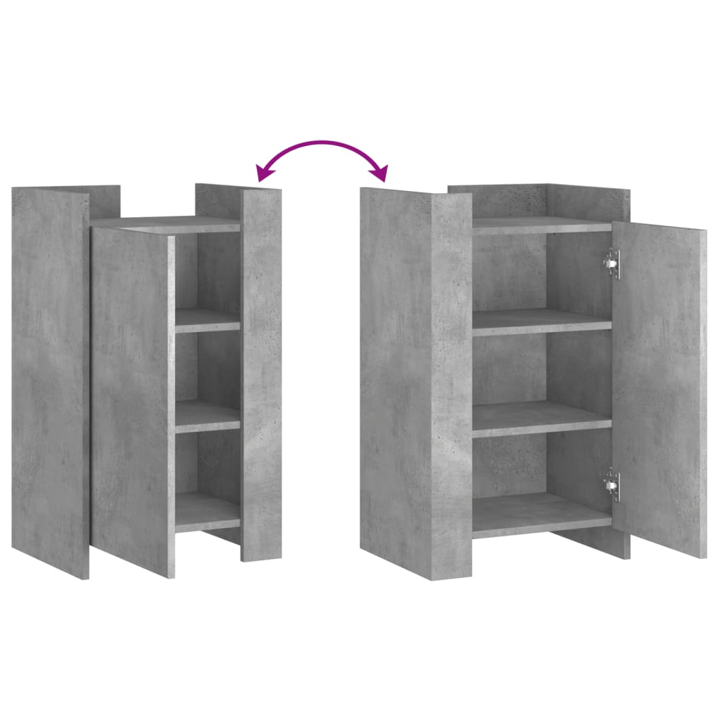 Sideboard Concrete Grey 45x35x75 cm Engineered Wood