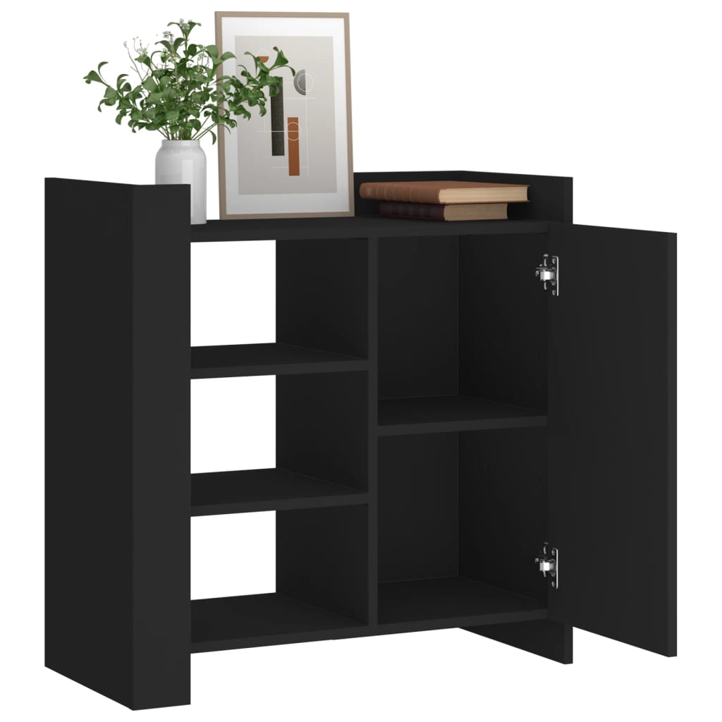 Sideboard Black 73.5x35x75 cm Engineered Wood