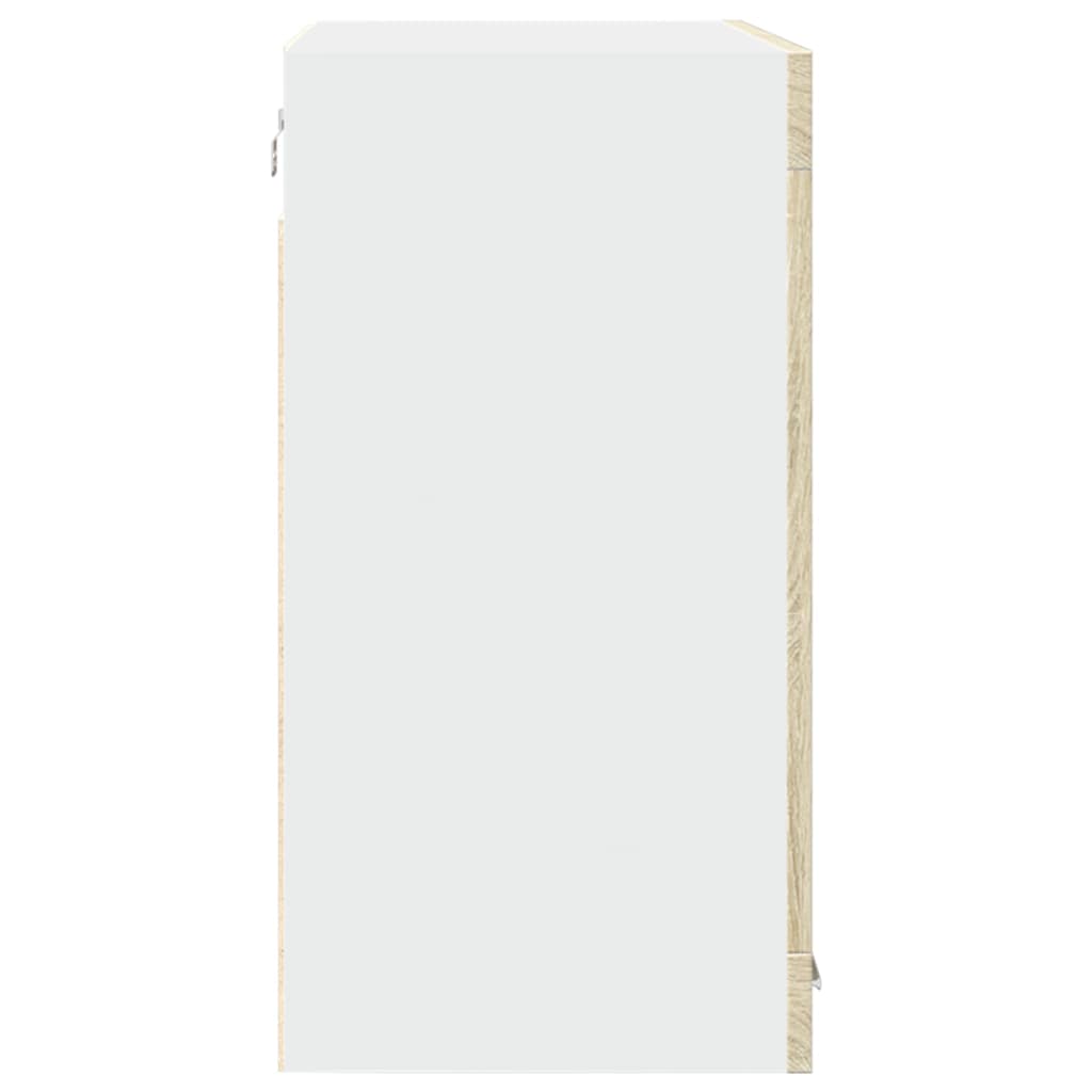 Modern Wooden 2 Door Hanging Glass Wall Mounted Kitchen Storage Cabinet Unit