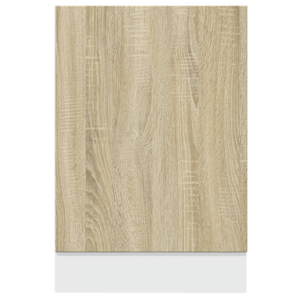 Dishwasher Panel Sonoma Oak 45x3x67 cm Engineered Wood