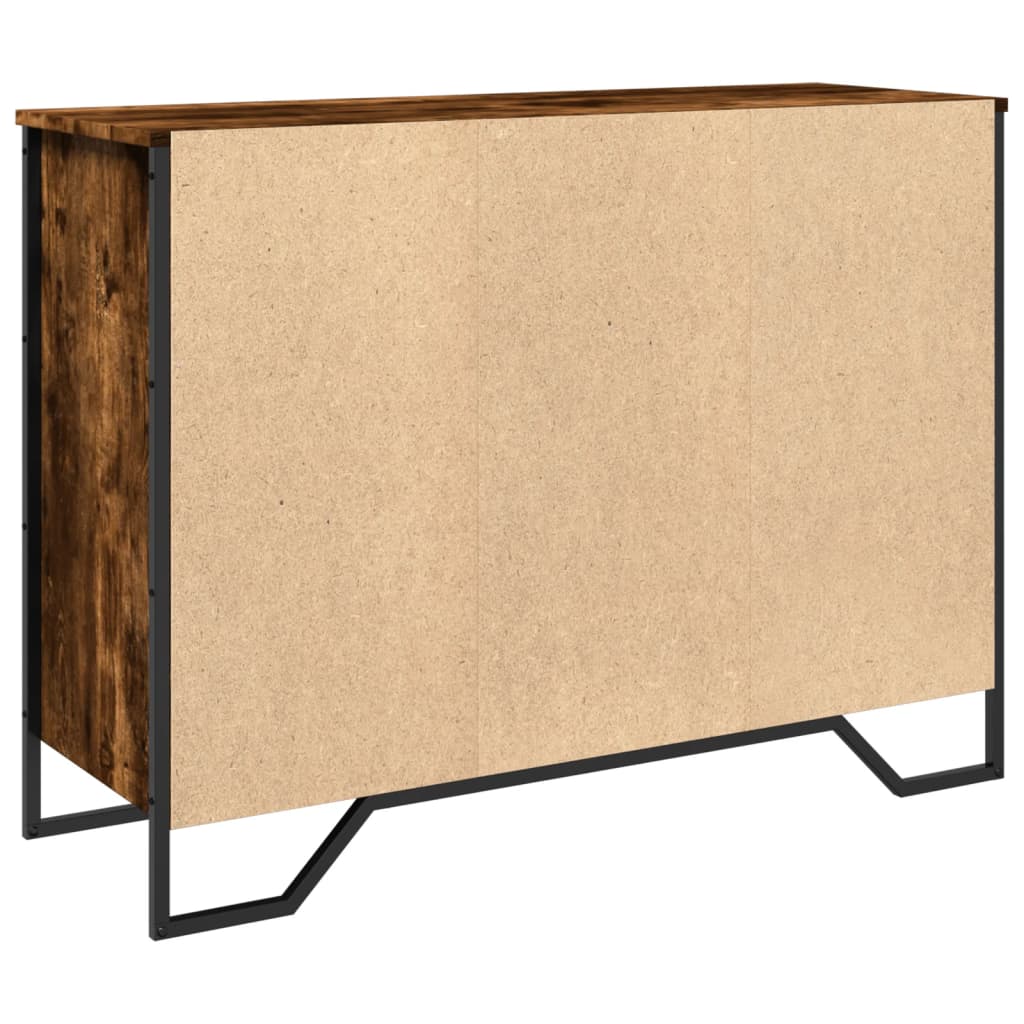 Sideboard Smoked Oak 101x35.5x74.5 cm Engineered Wood