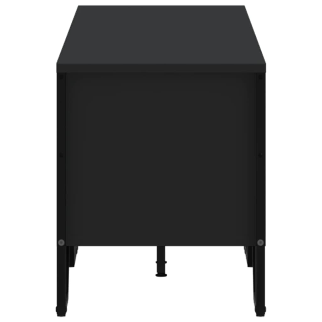 Industrial Wooden TV Tele Stand Unit Cabinet With Open Storage Compartments Wood