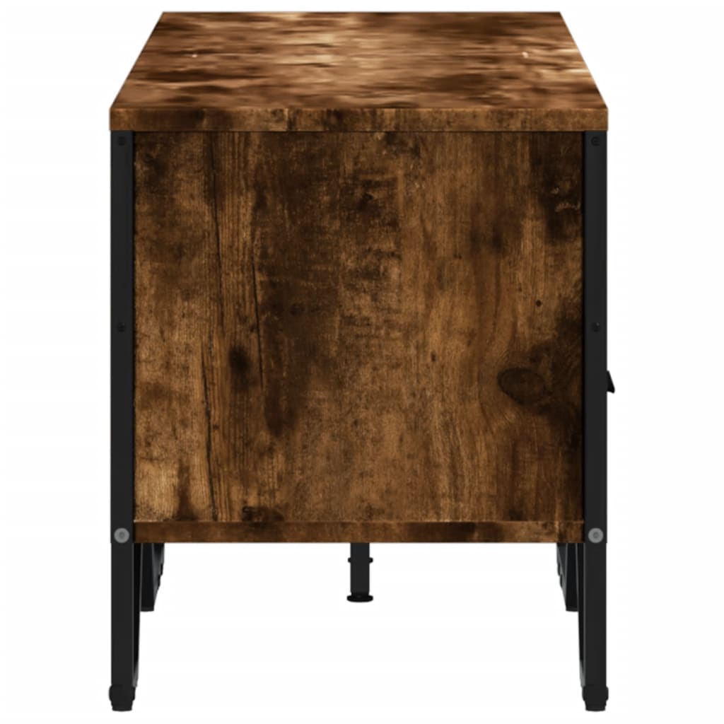 Industrial Rustic Wooden TV Stand Unit Cabinet With Drawers & Open Storage
