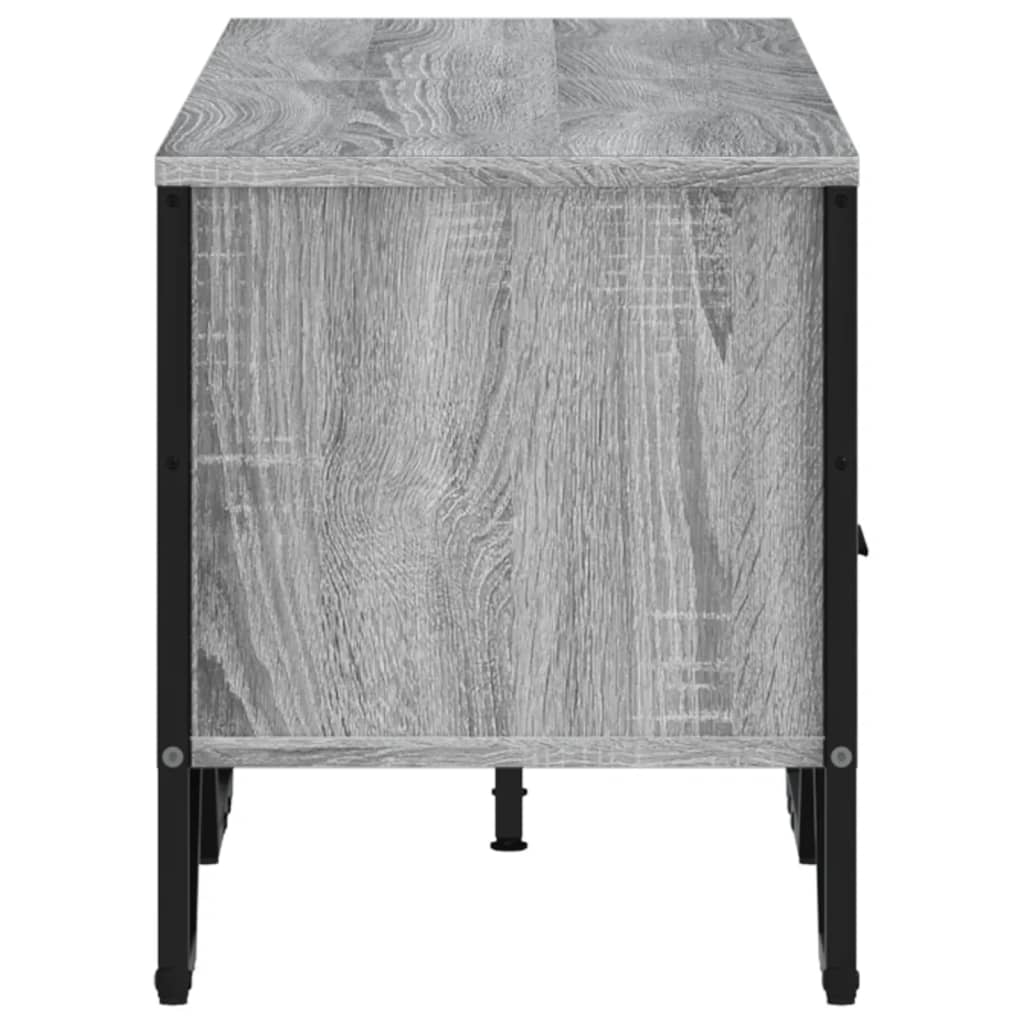 Industrial Rustic Wooden TV Stand Unit Cabinet With Drawers & Open Storage
