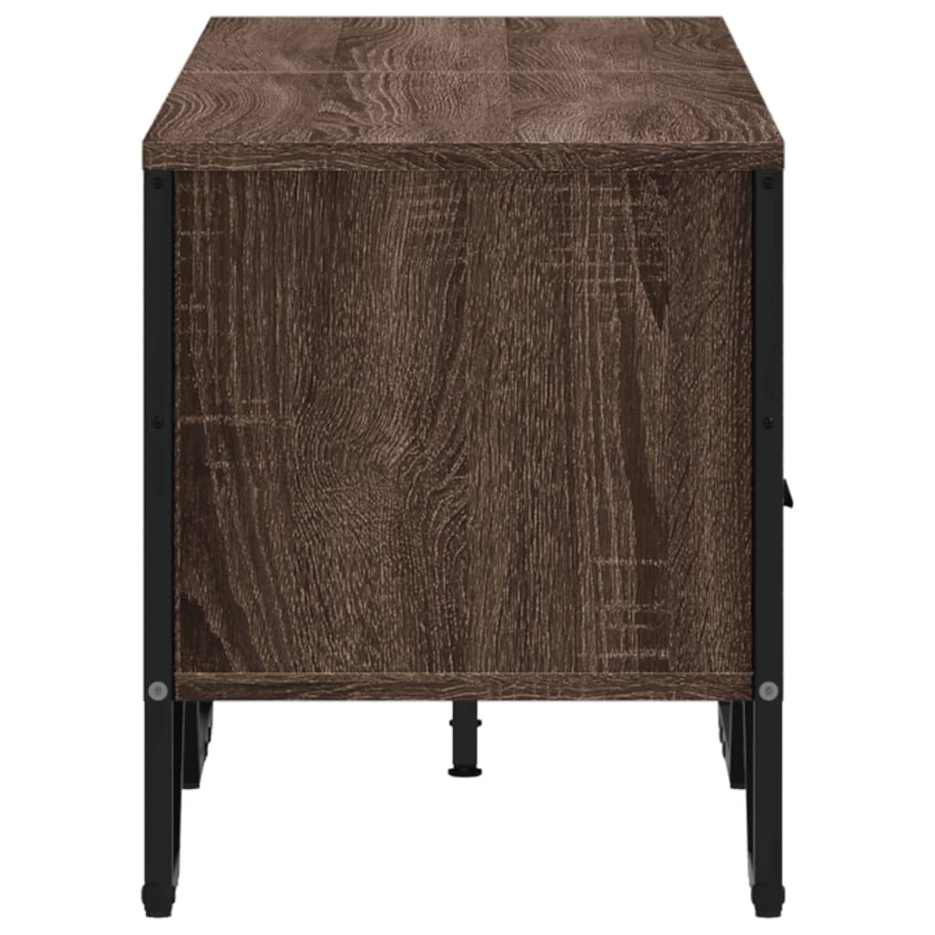 Industrial Rustic Wooden TV Stand Unit Cabinet With Drawers & Open Storage