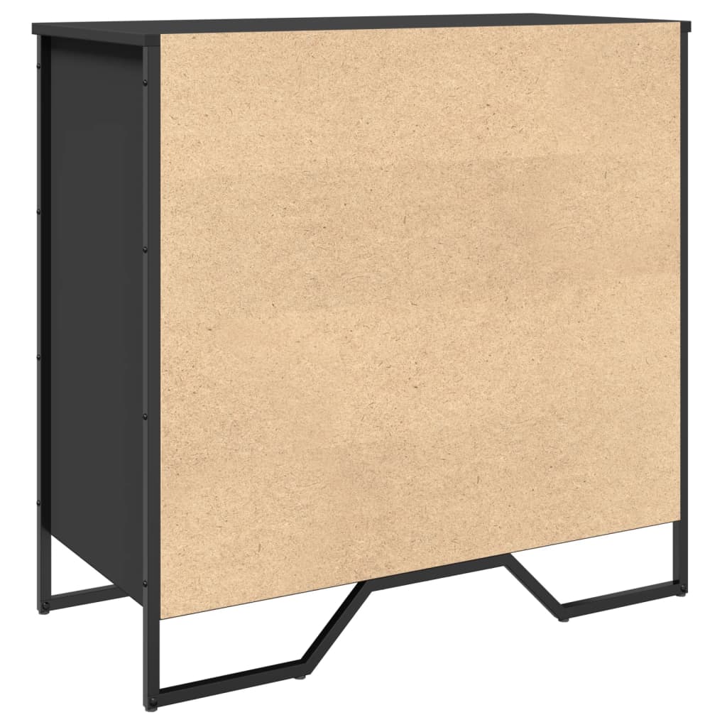 Shoe Cabinet Black 80x38x78 cm Engineered Wood