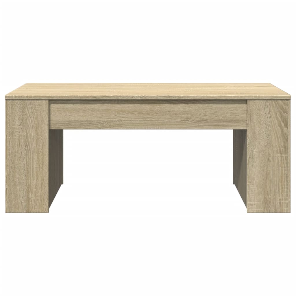 Modern Wooden Living Room Coffee Table With Open Storage Shelves Wood Tables