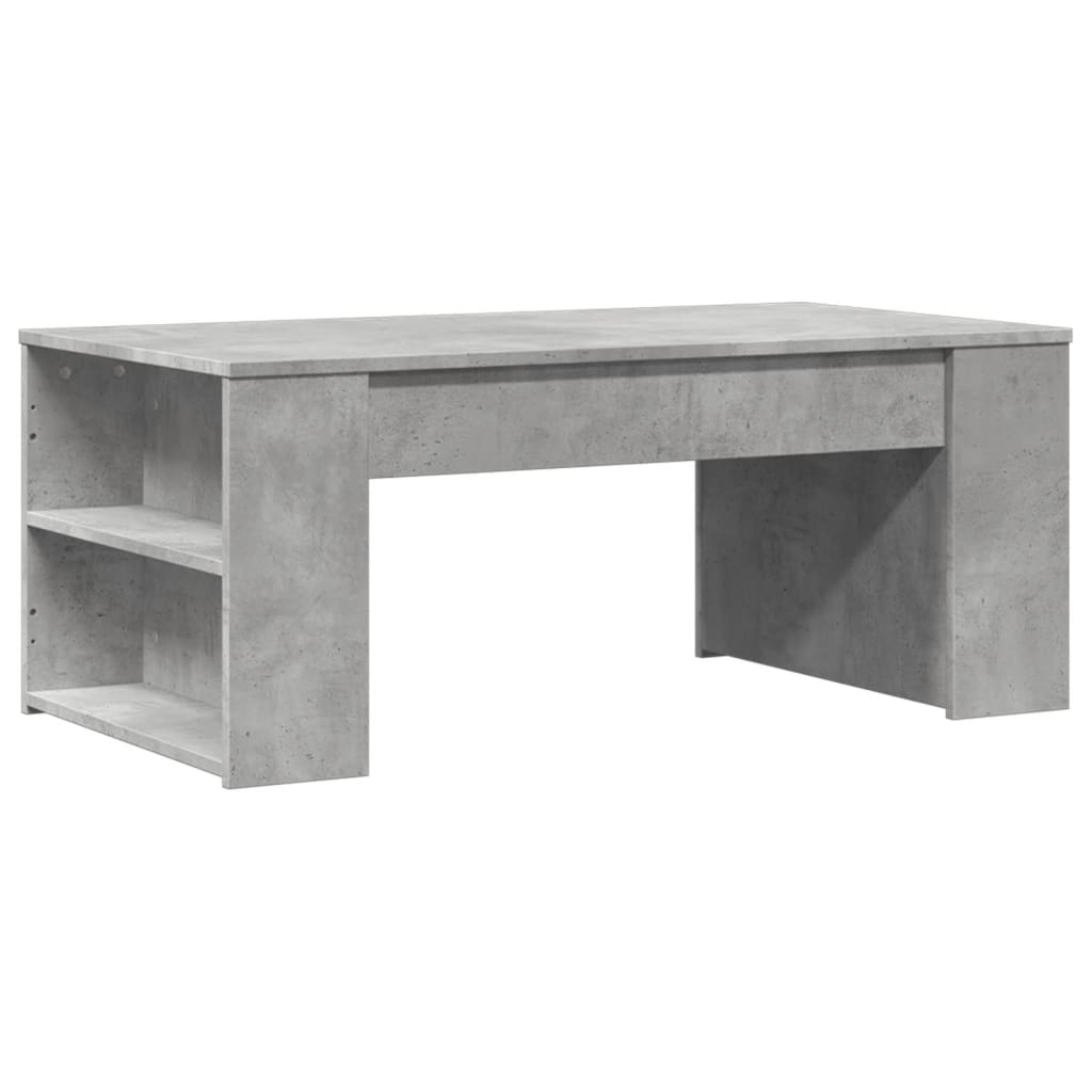 Modern Wooden Living Room Coffee Table With Open Storage Shelves Wood Tables