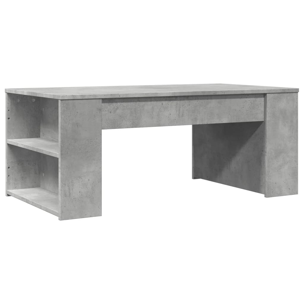 Modern Wooden Living Room Coffee Table With Open Storage Shelves Wood Tables