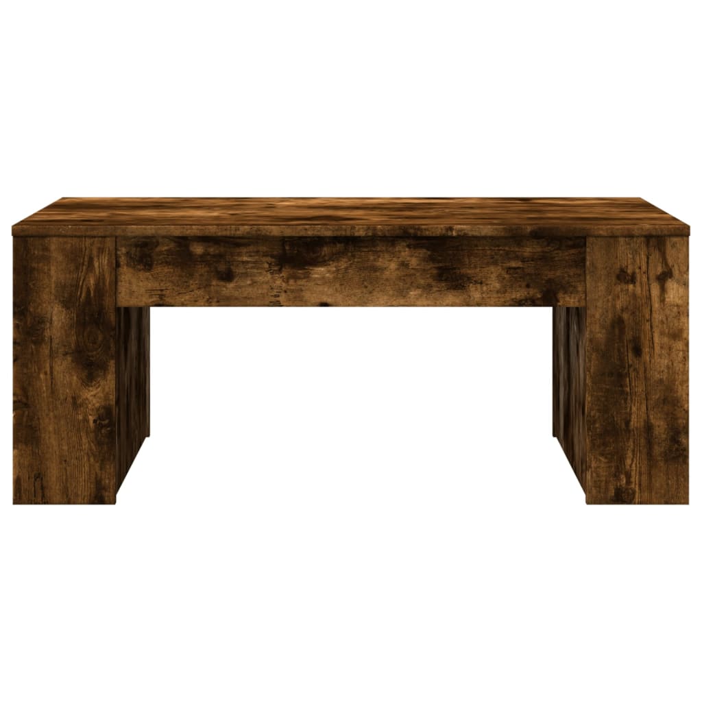 Modern Wooden Living Room Coffee Table With Open Storage Shelves Wood Tables