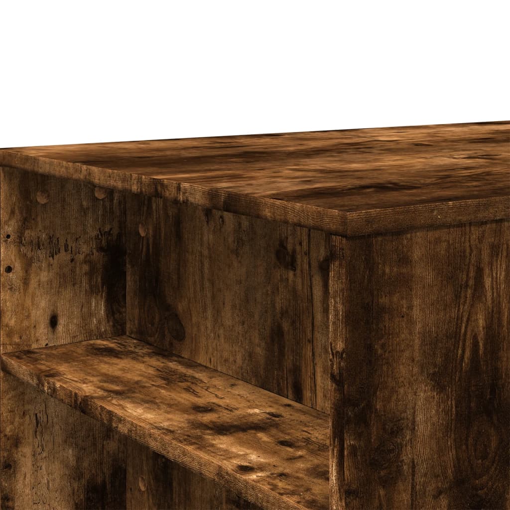 Modern Wooden Living Room Coffee Table With Open Storage Shelves Wood Tables