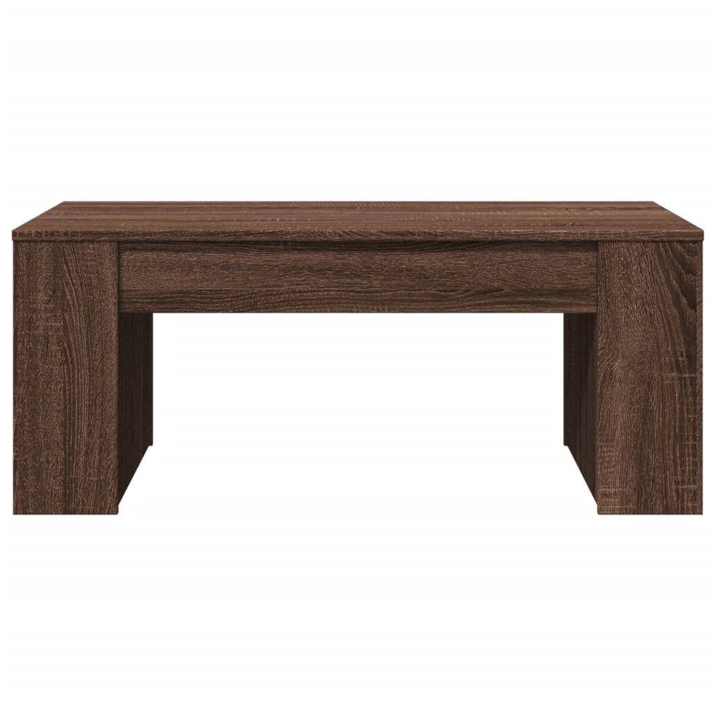 Modern Wooden Living Room Coffee Table With Open Storage Shelves Wood Tables
