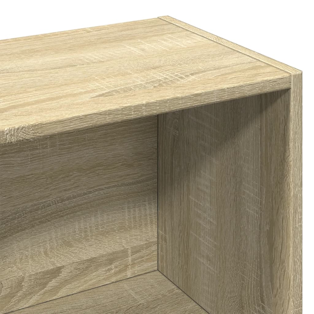 Modern Wooden Open Bookcase Storage Book Cabinet Unit Wood Display Unit