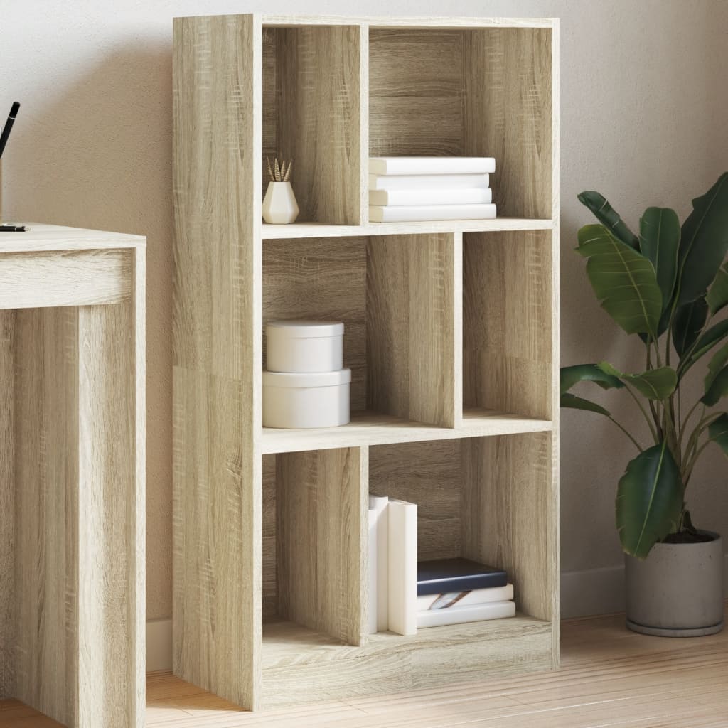 Modern Wooden Open Bookcase Storage Book Cabinet Unit Wood Display Unit