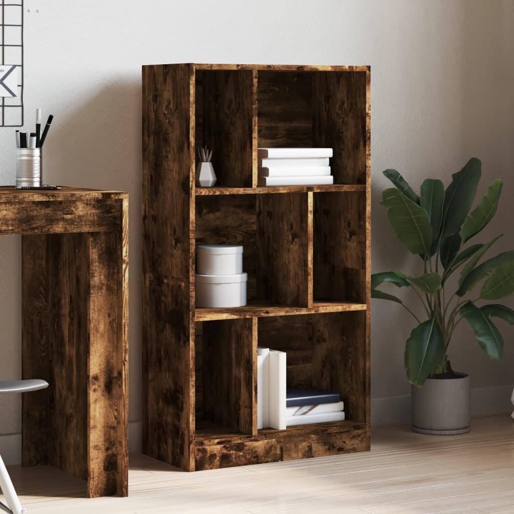 Modern Wooden Open Bookcase Storage Book Cabinet Unit Wood Display Unit